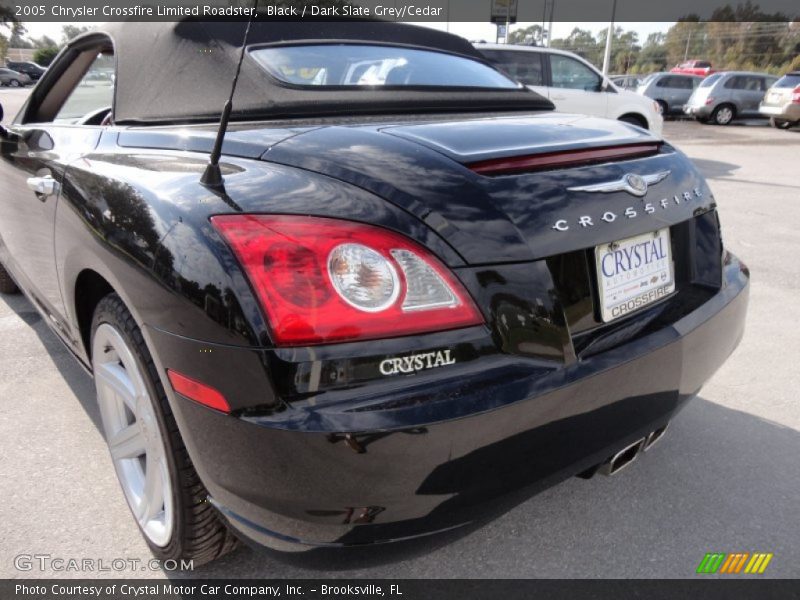 Black / Dark Slate Grey/Cedar 2005 Chrysler Crossfire Limited Roadster