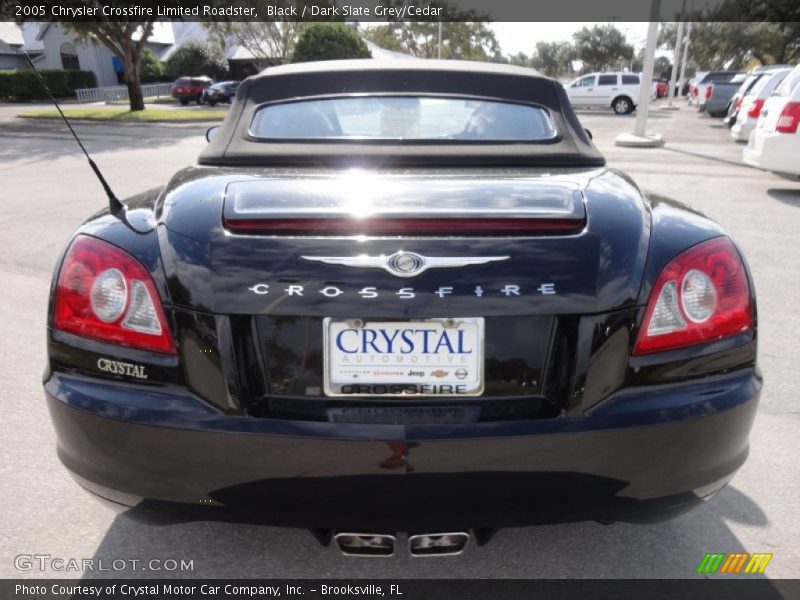 Black / Dark Slate Grey/Cedar 2005 Chrysler Crossfire Limited Roadster