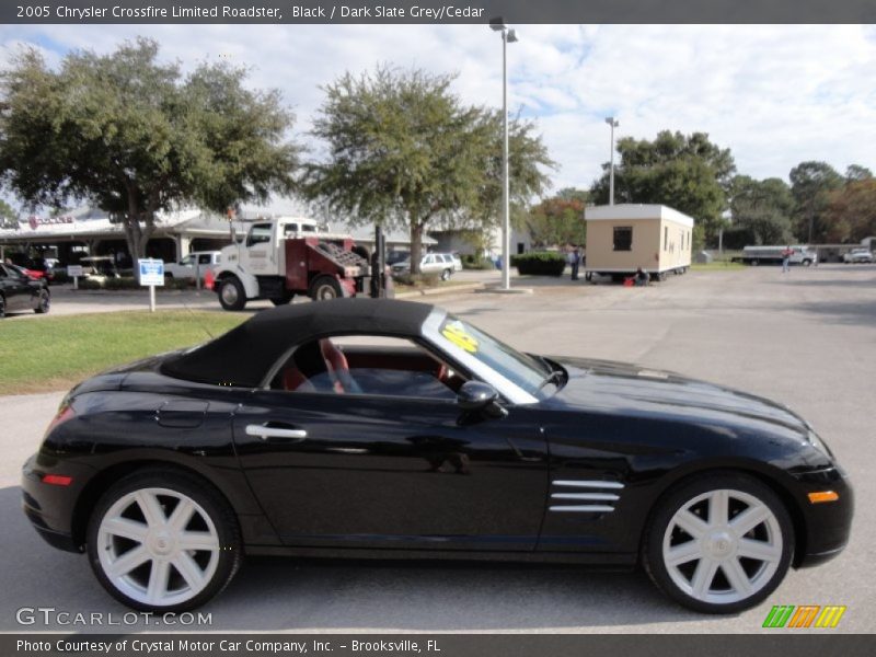 Black / Dark Slate Grey/Cedar 2005 Chrysler Crossfire Limited Roadster