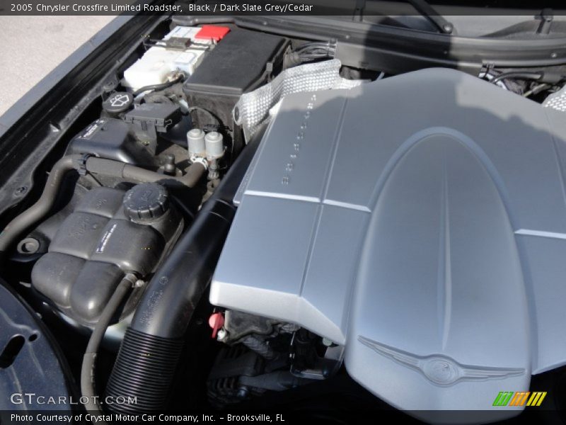 Black / Dark Slate Grey/Cedar 2005 Chrysler Crossfire Limited Roadster