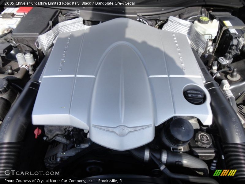 Black / Dark Slate Grey/Cedar 2005 Chrysler Crossfire Limited Roadster