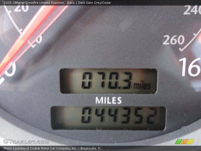 Black / Dark Slate Grey/Cedar 2005 Chrysler Crossfire Limited Roadster