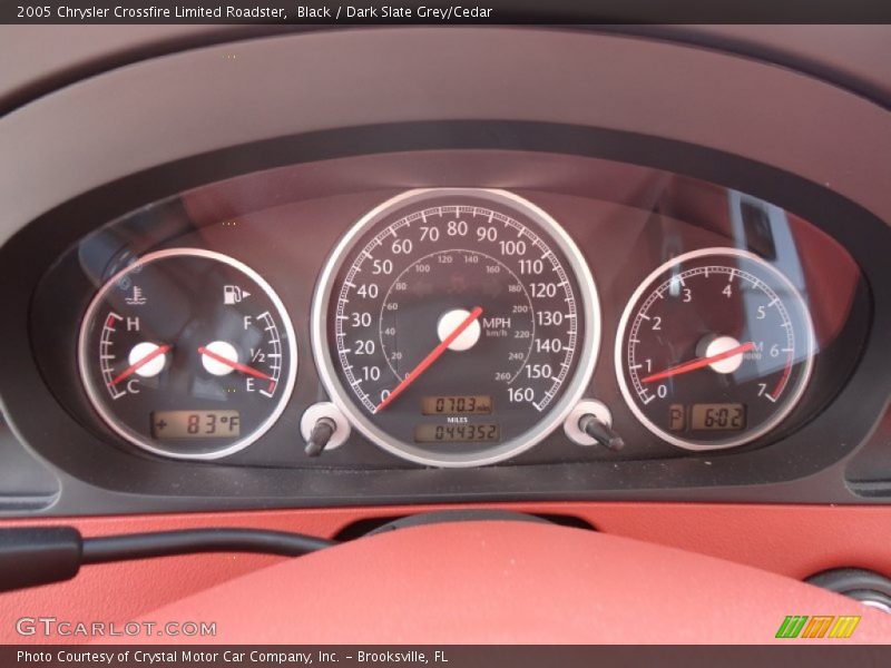 Black / Dark Slate Grey/Cedar 2005 Chrysler Crossfire Limited Roadster