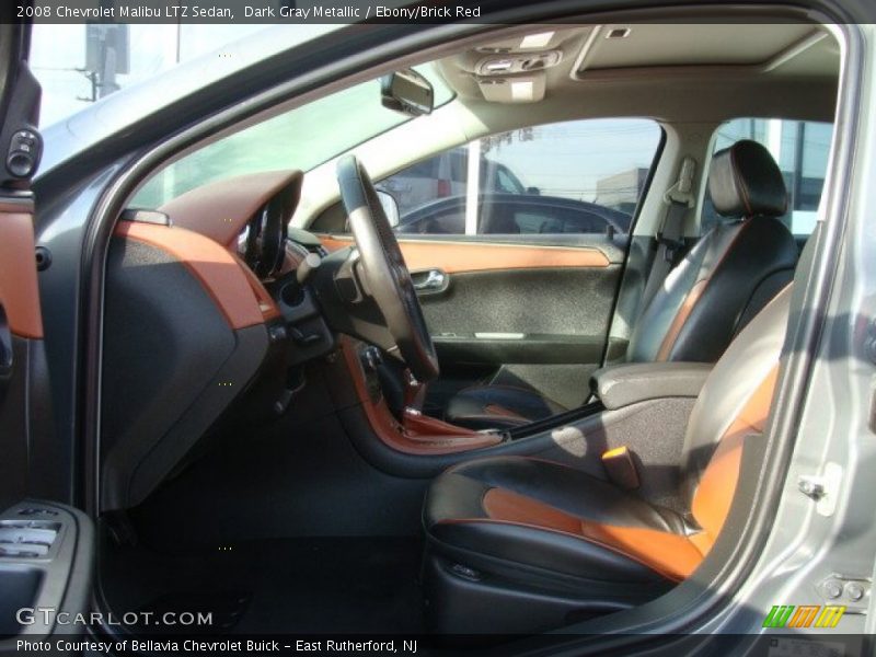  2008 Malibu LTZ Sedan Ebony/Brick Red Interior