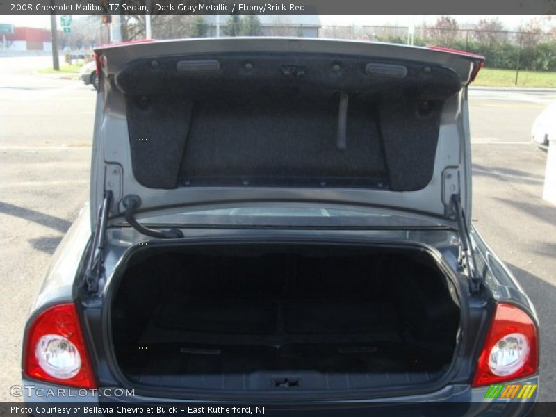 Dark Gray Metallic / Ebony/Brick Red 2008 Chevrolet Malibu LTZ Sedan