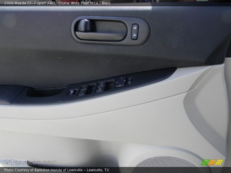 Crystal White Pearl Mica / Black 2009 Mazda CX-7 Sport AWD