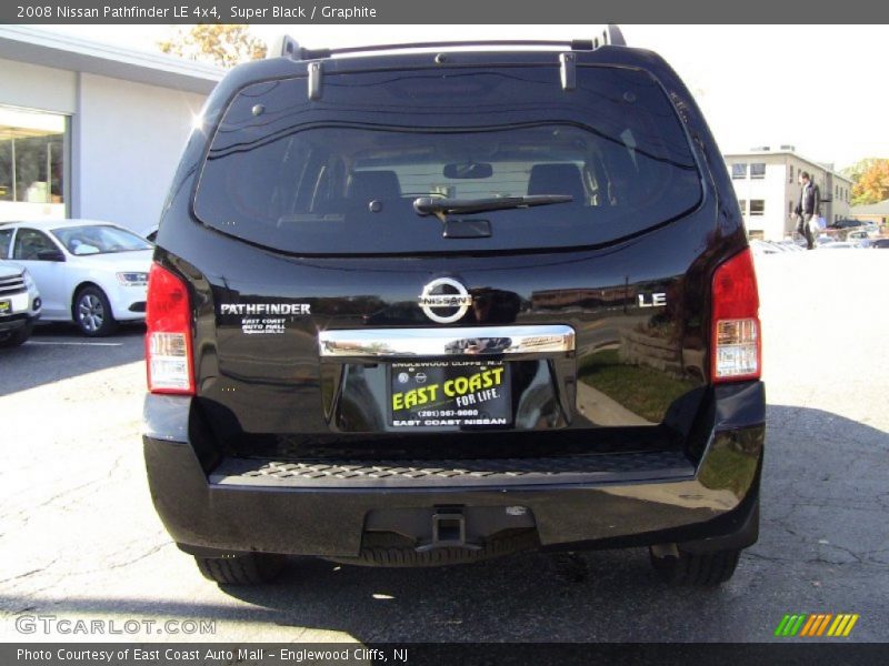 Super Black / Graphite 2008 Nissan Pathfinder LE 4x4