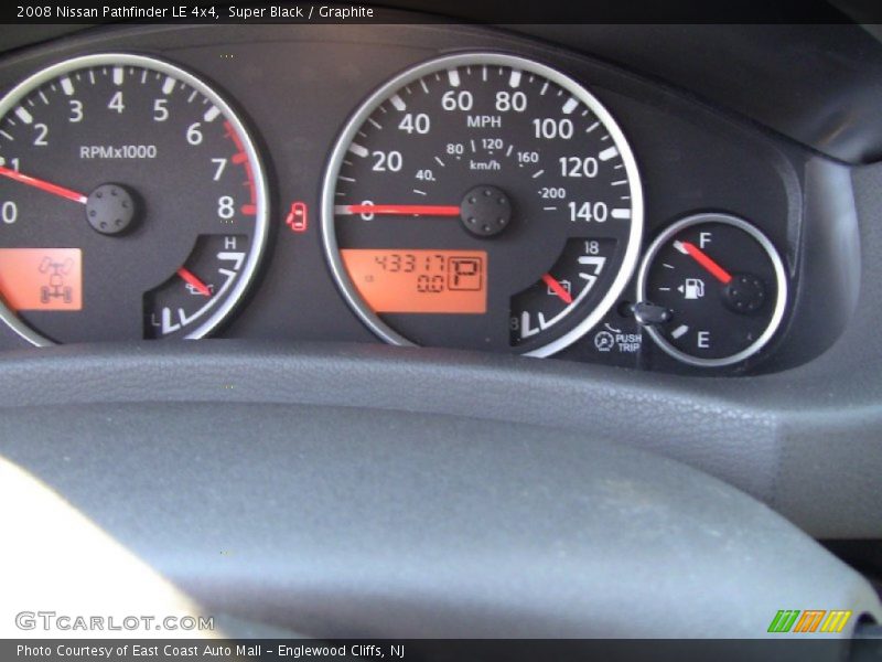 Super Black / Graphite 2008 Nissan Pathfinder LE 4x4