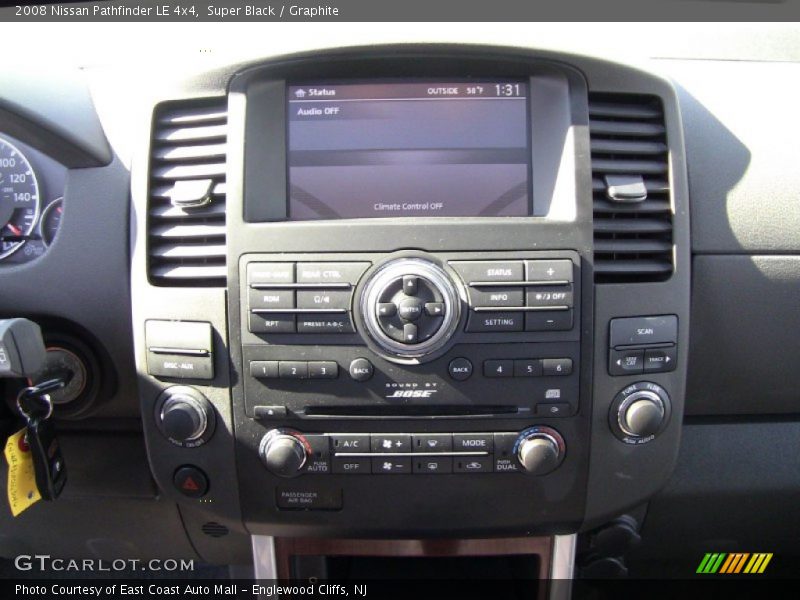 Super Black / Graphite 2008 Nissan Pathfinder LE 4x4