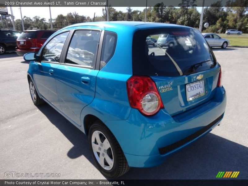 Tahiti Green / Charcoal 2009 Chevrolet Aveo Aveo5 LT