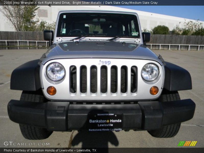 Bright Silver Metallic / Dark Slate Gray/Medium Slate Gray 2008 Jeep Wrangler X 4x4 Right Hand Drive
