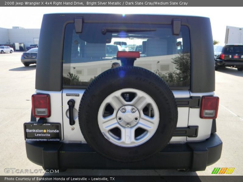 Bright Silver Metallic / Dark Slate Gray/Medium Slate Gray 2008 Jeep Wrangler X 4x4 Right Hand Drive