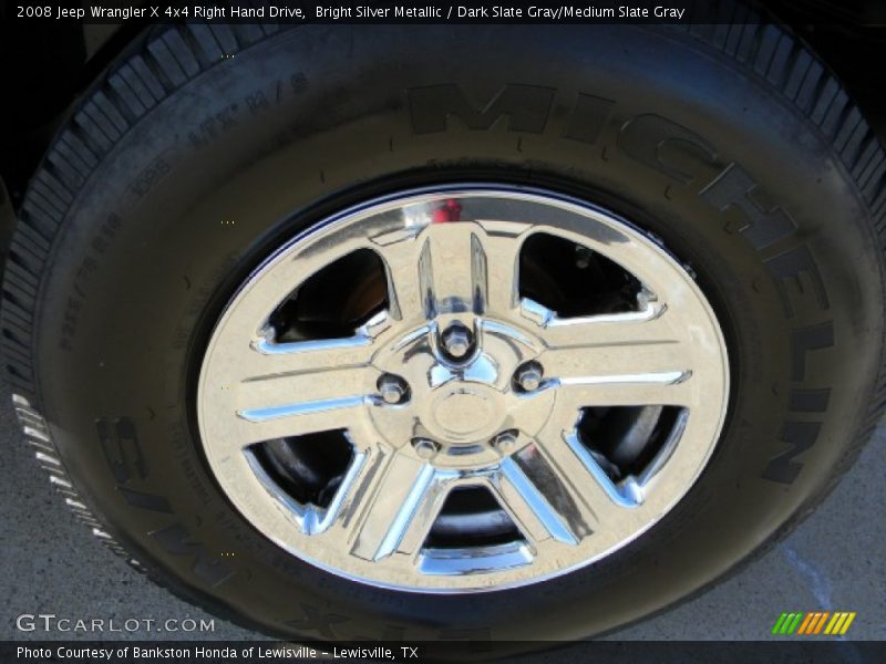 Bright Silver Metallic / Dark Slate Gray/Medium Slate Gray 2008 Jeep Wrangler X 4x4 Right Hand Drive