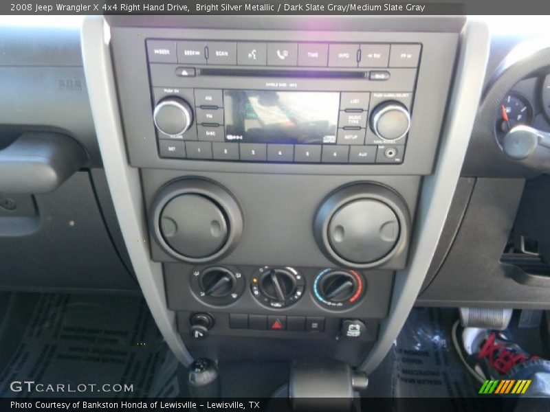 Bright Silver Metallic / Dark Slate Gray/Medium Slate Gray 2008 Jeep Wrangler X 4x4 Right Hand Drive