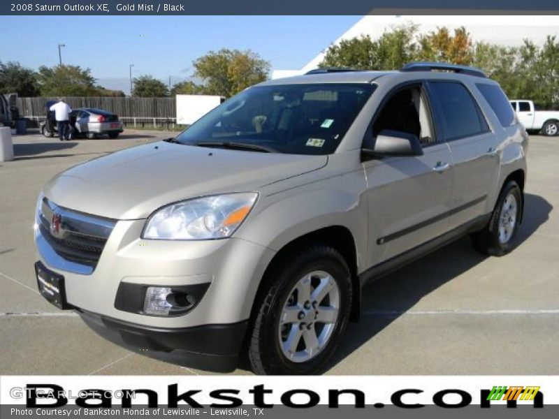 Gold Mist / Black 2008 Saturn Outlook XE