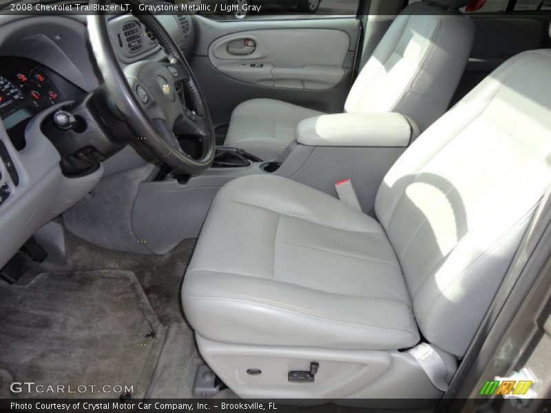 Graystone Metallic / Light Gray 2008 Chevrolet TrailBlazer LT