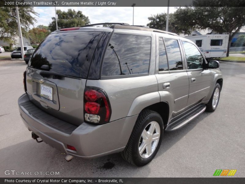 Graystone Metallic / Light Gray 2008 Chevrolet TrailBlazer LT