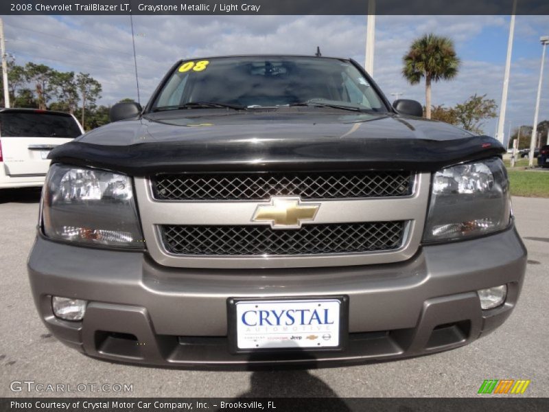 Graystone Metallic / Light Gray 2008 Chevrolet TrailBlazer LT