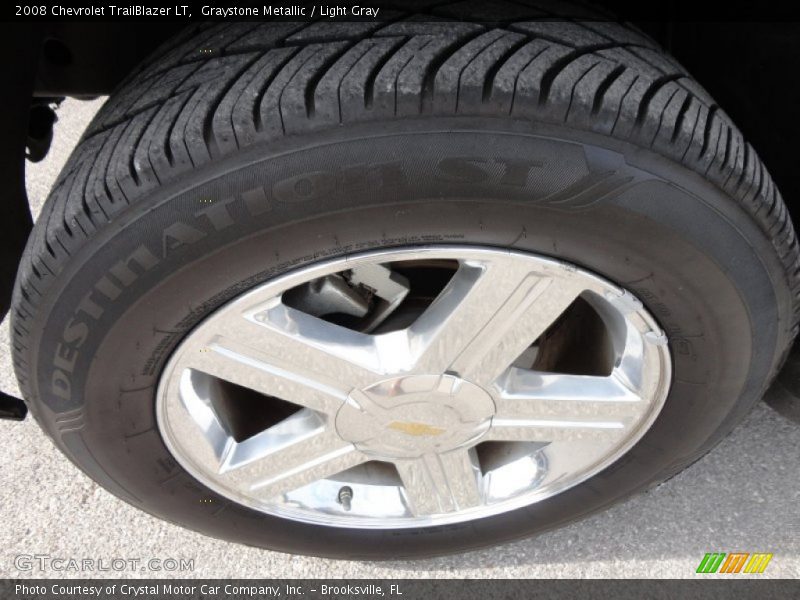 Graystone Metallic / Light Gray 2008 Chevrolet TrailBlazer LT