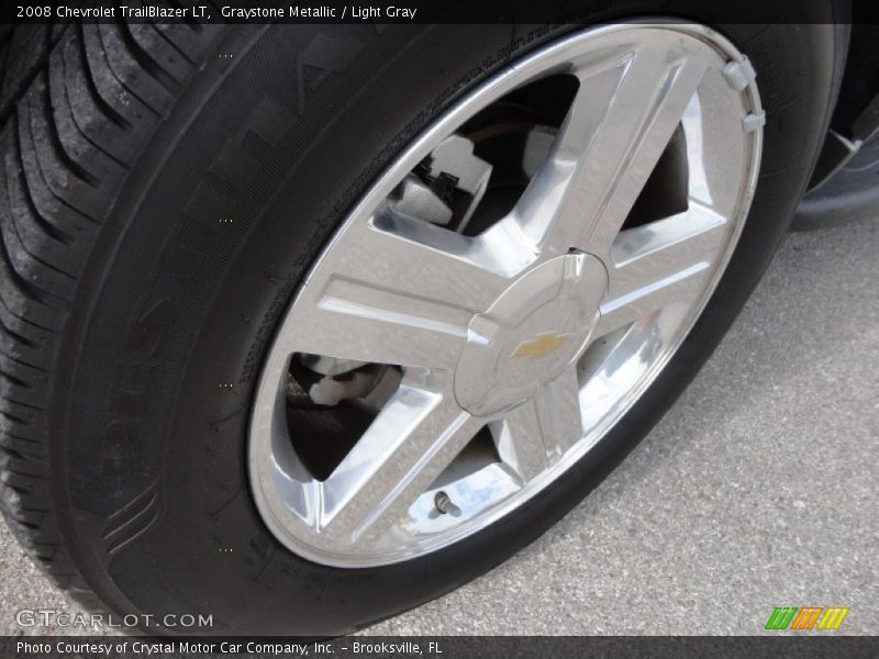 Graystone Metallic / Light Gray 2008 Chevrolet TrailBlazer LT