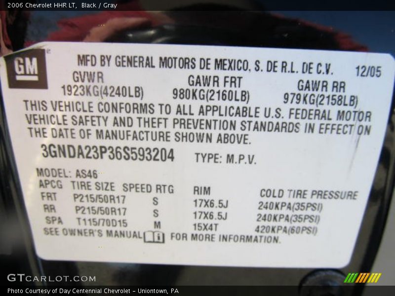 Black / Gray 2006 Chevrolet HHR LT