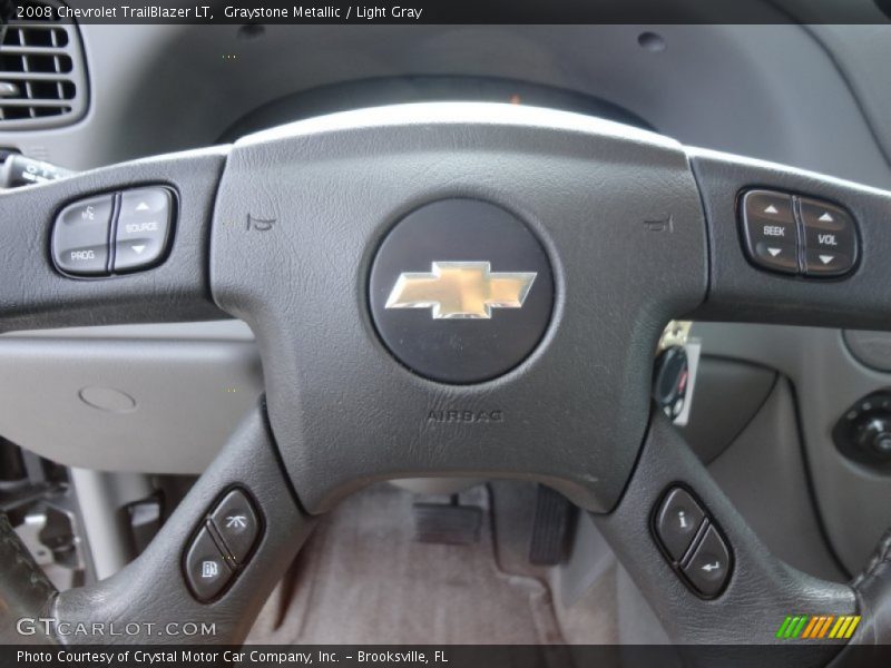 Graystone Metallic / Light Gray 2008 Chevrolet TrailBlazer LT