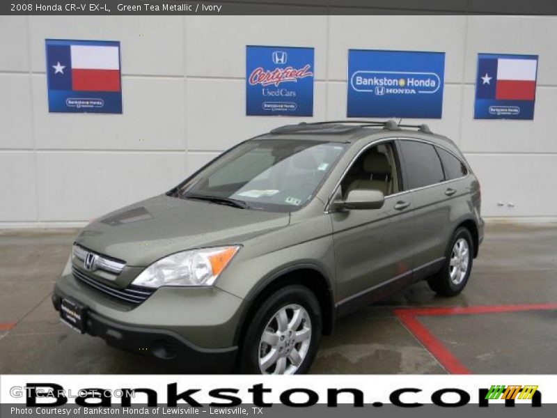 Green Tea Metallic / Ivory 2008 Honda CR-V EX-L