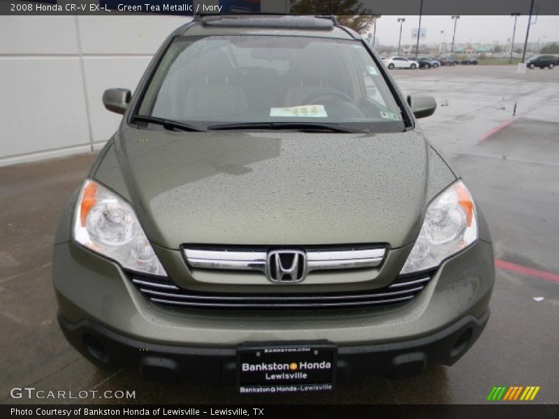 Green Tea Metallic / Ivory 2008 Honda CR-V EX-L