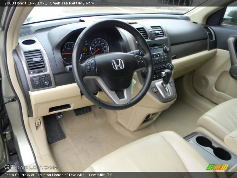 Green Tea Metallic / Ivory 2008 Honda CR-V EX-L
