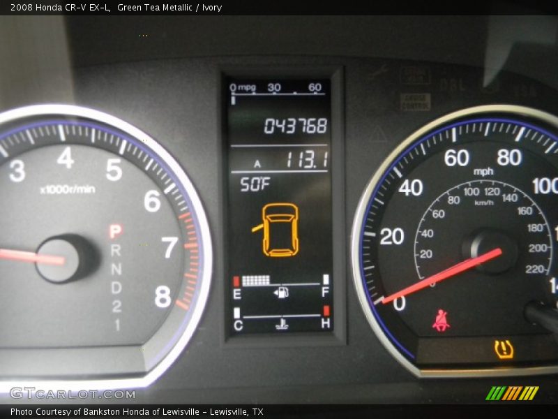 Green Tea Metallic / Ivory 2008 Honda CR-V EX-L