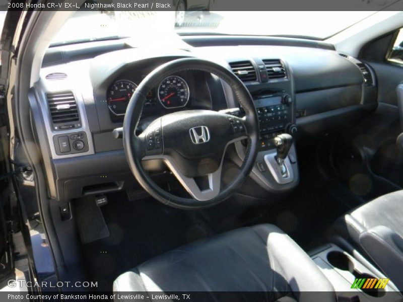 Nighthawk Black Pearl / Black 2008 Honda CR-V EX-L
