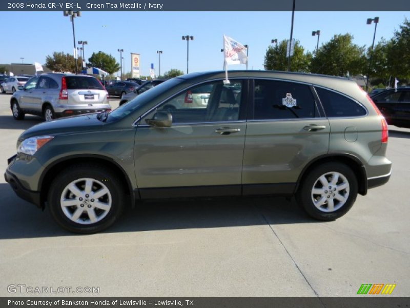Green Tea Metallic / Ivory 2008 Honda CR-V EX-L