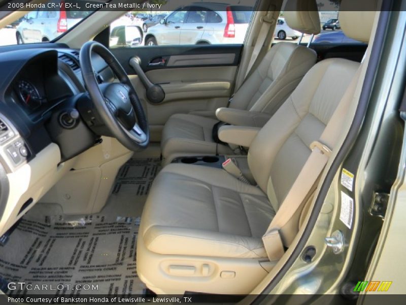 Green Tea Metallic / Ivory 2008 Honda CR-V EX-L