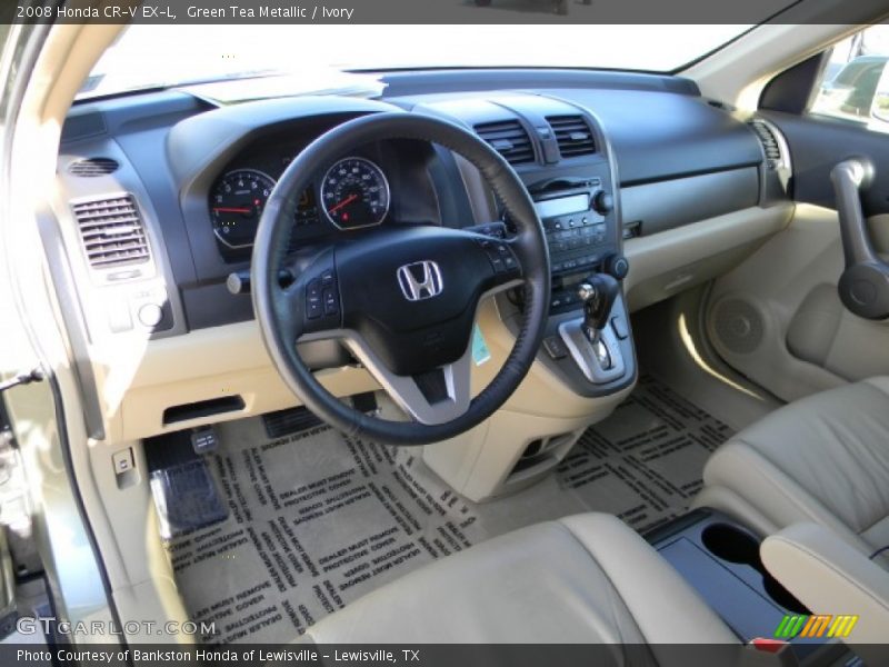 Green Tea Metallic / Ivory 2008 Honda CR-V EX-L