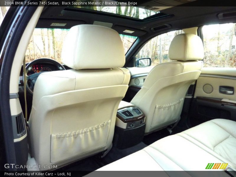  2004 7 Series 745i Sedan Black/Creme Beige Interior