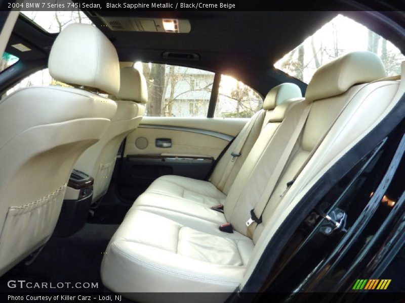  2004 7 Series 745i Sedan Black/Creme Beige Interior