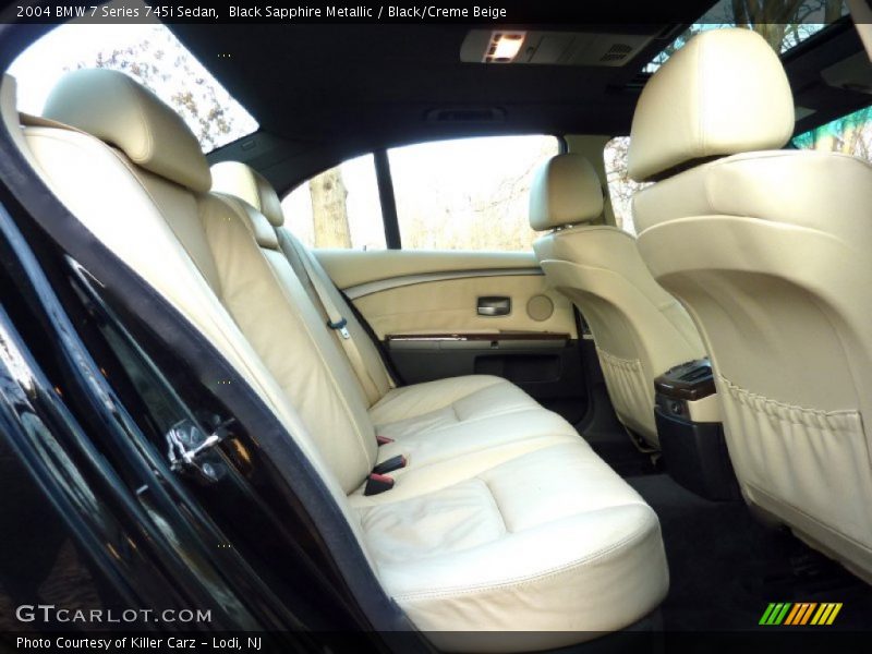  2004 7 Series 745i Sedan Black/Creme Beige Interior