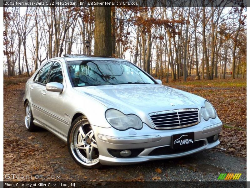 Brilliant Silver Metallic / Charcoal 2002 Mercedes-Benz C 32 AMG Sedan