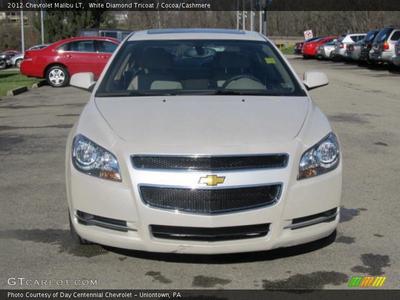 White Diamond Tricoat / Cocoa/Cashmere 2012 Chevrolet Malibu LT