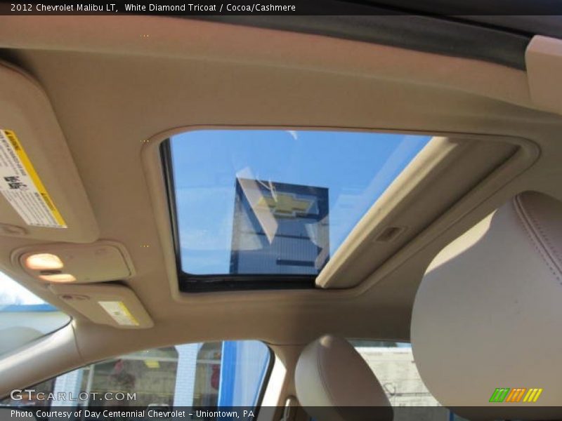 White Diamond Tricoat / Cocoa/Cashmere 2012 Chevrolet Malibu LT