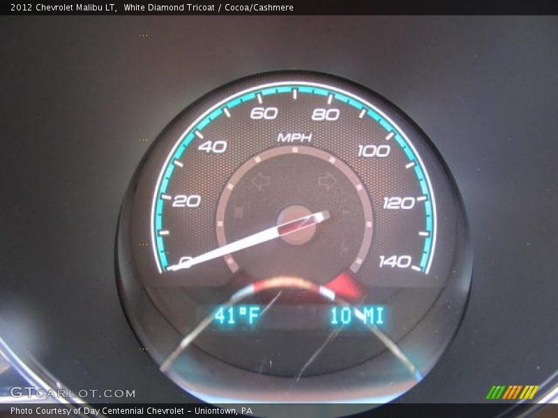 White Diamond Tricoat / Cocoa/Cashmere 2012 Chevrolet Malibu LT