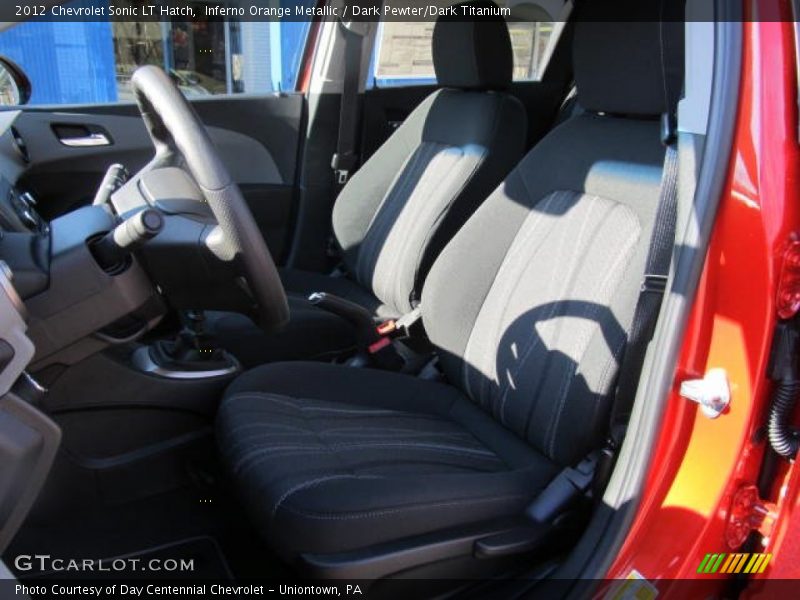 Inferno Orange Metallic / Dark Pewter/Dark Titanium 2012 Chevrolet Sonic LT Hatch