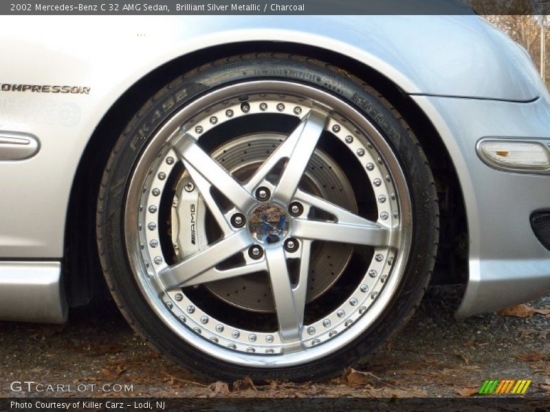 Brilliant Silver Metallic / Charcoal 2002 Mercedes-Benz C 32 AMG Sedan