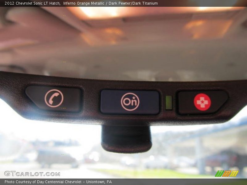 Inferno Orange Metallic / Dark Pewter/Dark Titanium 2012 Chevrolet Sonic LT Hatch