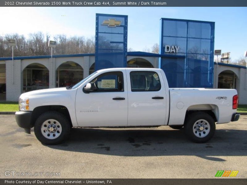 Summit White / Dark Titanium 2012 Chevrolet Silverado 1500 Work Truck Crew Cab 4x4