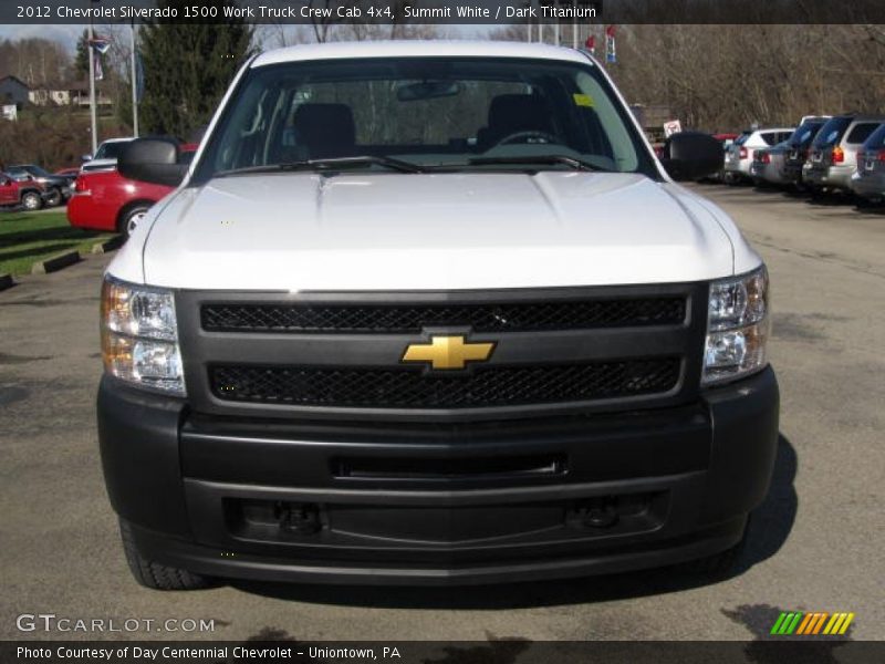 Summit White / Dark Titanium 2012 Chevrolet Silverado 1500 Work Truck Crew Cab 4x4