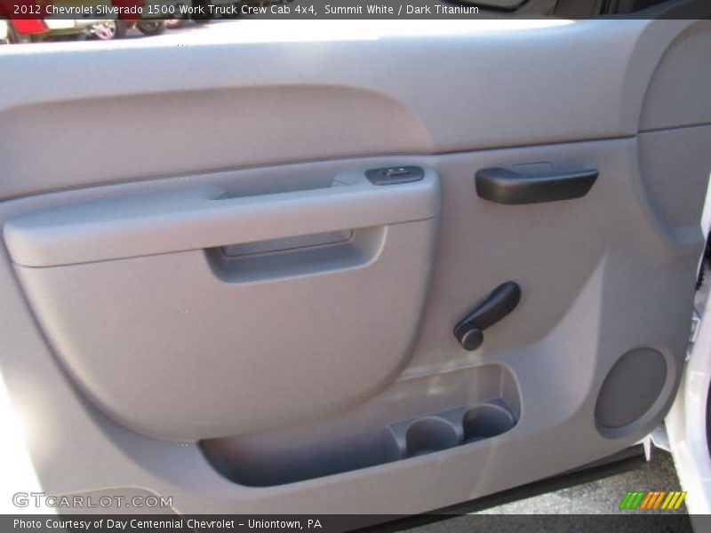 Summit White / Dark Titanium 2012 Chevrolet Silverado 1500 Work Truck Crew Cab 4x4
