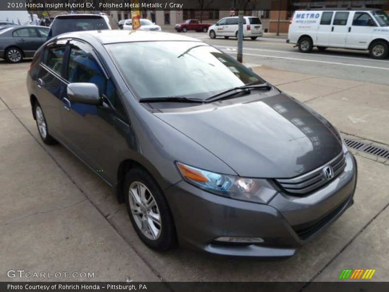 Polished Metal Metallic / Gray 2010 Honda Insight Hybrid EX