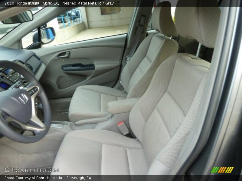 Polished Metal Metallic / Gray 2010 Honda Insight Hybrid EX