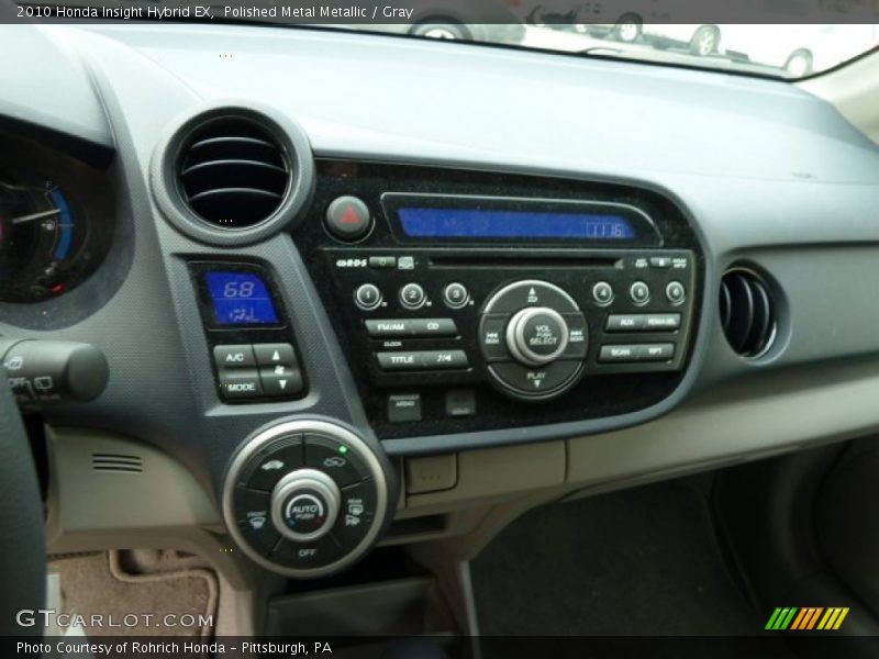 Polished Metal Metallic / Gray 2010 Honda Insight Hybrid EX